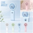 thumbnail image 1 of THOPBPRK Mini Handheld Fan Portable Pocket Fan Rechargeable Personal Cooler 3 Speed High Airflow Cordless Fan Lightweight Design Outdoor Travel Camping Desktop , 1Pack Blue, 1 of 6