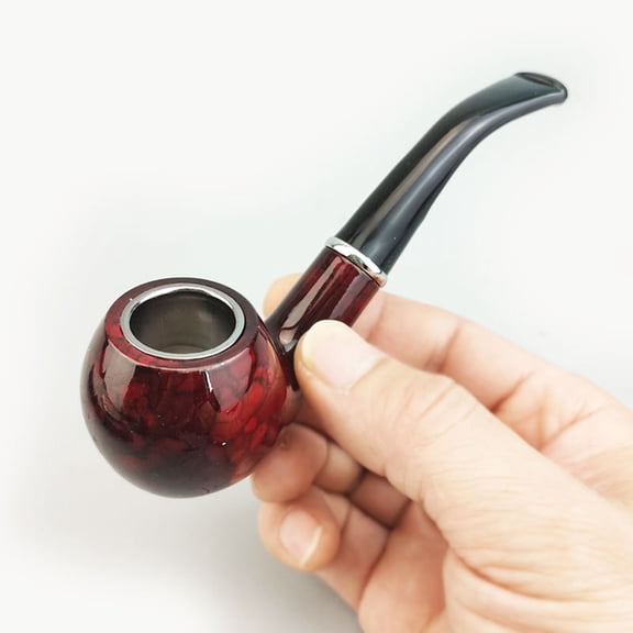 THOPBPRK Portable Handheld Dry Pipe with Detachable Filter Holder, Accessory for Daily Use, Craftsmanship for Outdoor Travel and Personal Relaxation