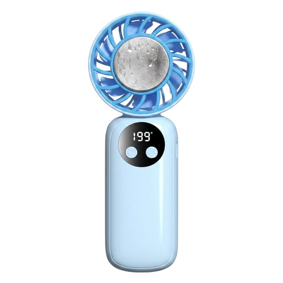 THOPBPRK Portable Handheld Personal Fan with Extended Time for Travel Commuting Outdoor Events and Home Use Lightweight Handheld Device,Blue
