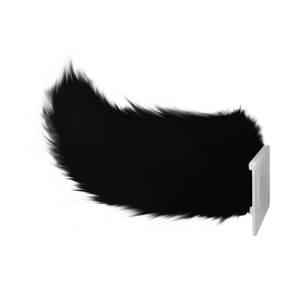 THOPBPRK Remote Controlled Plush Tail Ornament Voice Activated Moving Faux Tail Animated Auto Rear Decoration Shaking Tail Accessory for Vehicles Halloween Cosplay Clothes Party Car , E