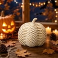 thumbnail image 1 of THOPBPRK Rustic Faux Rattan Pumpkin Decoration for Fall Home Decor, Thanksgiving Table Centerpiece, Halloween Indoor Ornament, Autumn Seasonal Display, 1 of 6