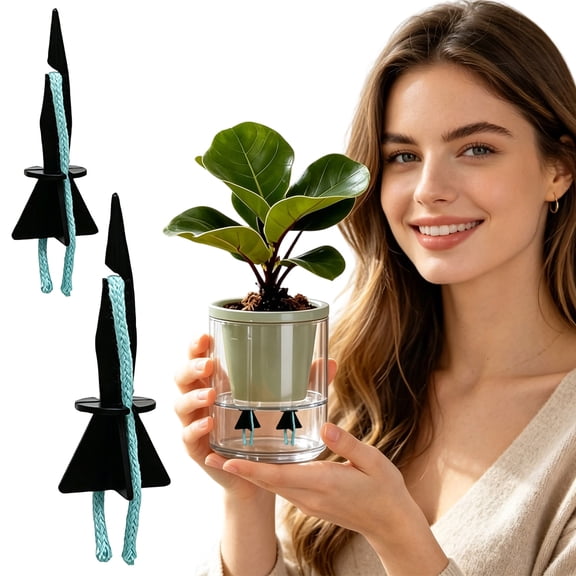 THOPBPRK Self Watering Cotton Rope for Potted Plants Automatic Water Absorption String Irrigation System Auxiliary Accessory Easter Gifts for Gardeners Plant Care Tools