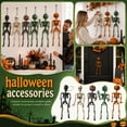 thumbnail image 1 of THOPBPRK Skeleton Prop for Halloween Decorations, Posable Human Figure for Decor, Spooky Indoor Outdoor Party Display and Home Accents, 1Pack Black, 1 of 5