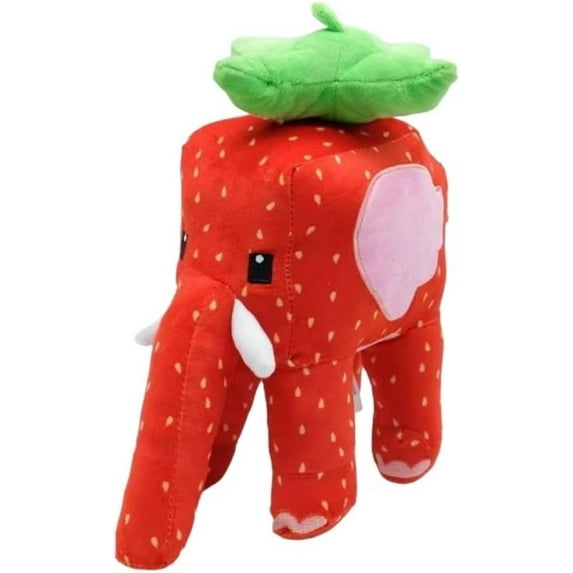 SYDZL Steal a Brainrot Brain Strawberry Elephant Plush 9.8inch