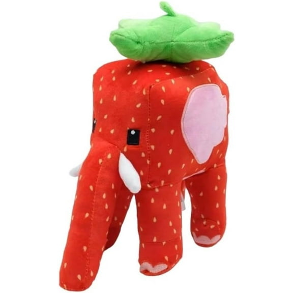 SYDZL Steal a Brainrot Brain Strawberry Elephant Plush 9.8inch