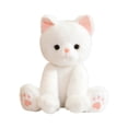 thumbnail image 1 of THOPBPRK Stuffed Cat Plush Toy Soft Cuddly Kittens Doll Simulation Animal Toy for Birthday Gift Cozy Decor Pet Companion, 1Pack White, 1 of 5