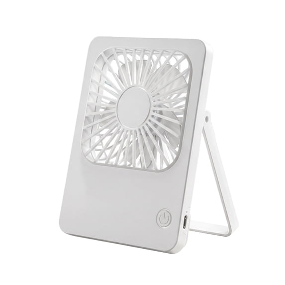 THOPBPRK Thin Desktop Square Fan with Integrated Handle Portable Personal Solution for Home Study Table and Outdoor Picnic Summer Device, White