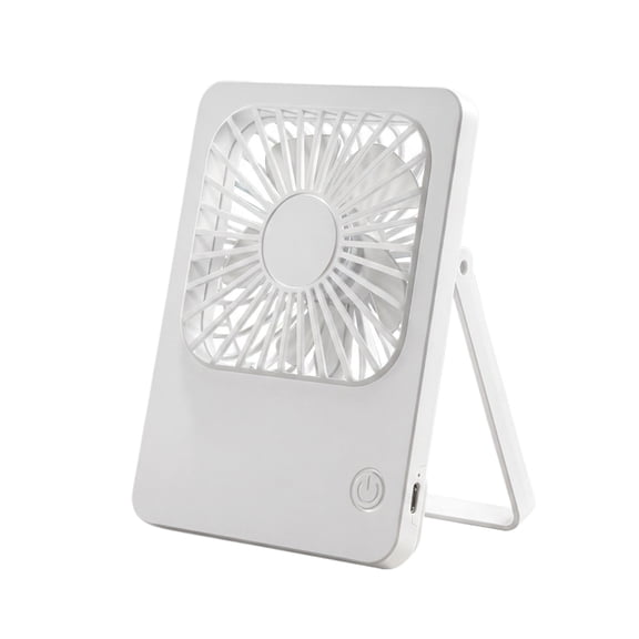 THOPBPRK Thin Desktop Square Fan with Integrated Handle Portable Personal Solution for Home Study Table and Outdoor Picnic Summer Device, White
