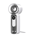 thumbnail image 1 of THOPBPRK Transparent Handheld Fan with Digital Status Display Portable Personal Device for Outdoor Travel Commuting and Summer Events, White, 1 of 5