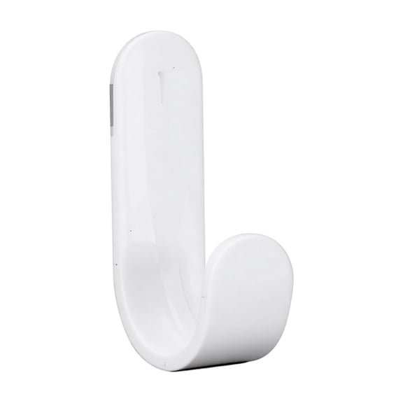 THOPBPRK Wall Mounted Kitchen Adhesive Hooks Creative J Shaped Utility Hanger Space Saving Closet Pantry Cupboard Organizer For Utensils Keys Towels Mug Hanging Accessories , 1Pack White