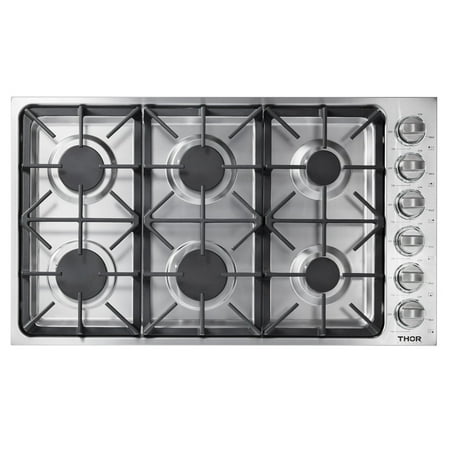 Thor Kitchen - 36" Drop-In Gas Cooktop - Stainless steel