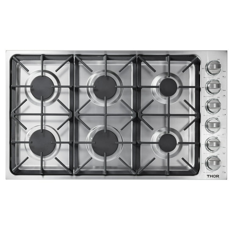 Thor Kitchen - 36 Drop-In GAS Cooktop - Stainless Steel