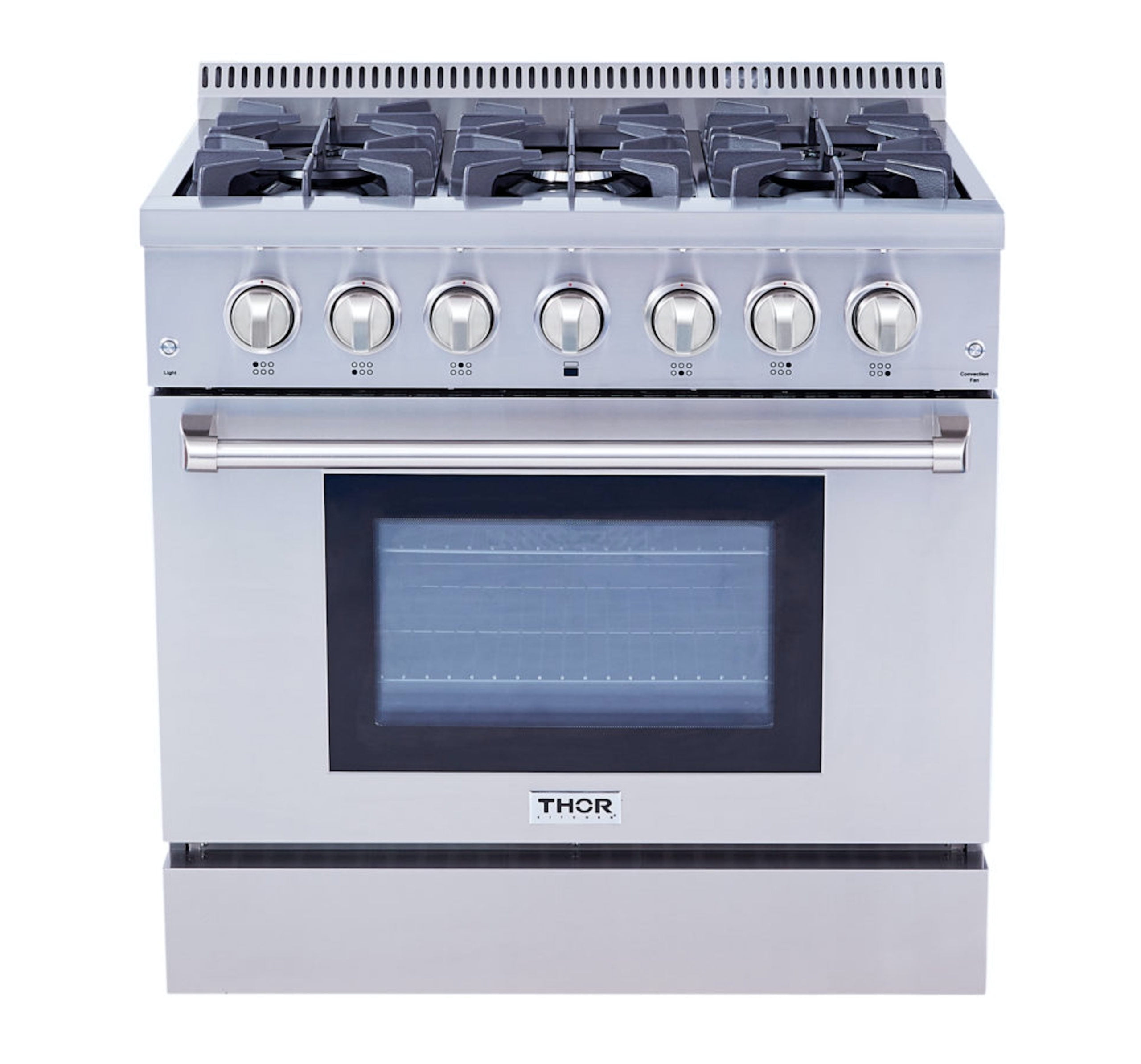 Thor 36" Stainless Steel Dual Fuel Convection Range