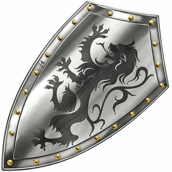 THOR INSTRUMENTS 28" Medieval Knight Battle Armor Shield Metal Handcrafted Decor Replica