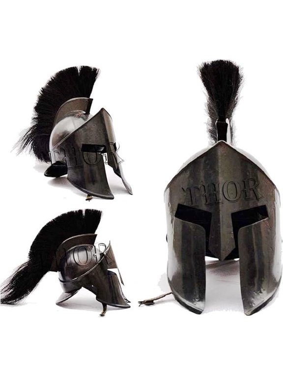 300 Spartan King Leonidas Medieval Armor Helmet Adults Wearable Black Rustic Vintage Home Decor Gifts