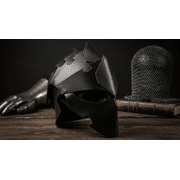 THOR INSTRUMENTS Armour Hand Made Leather Assassin Helmet Perfect Head For LARP Reenactment Rustic Vintage Home Decor Gifts