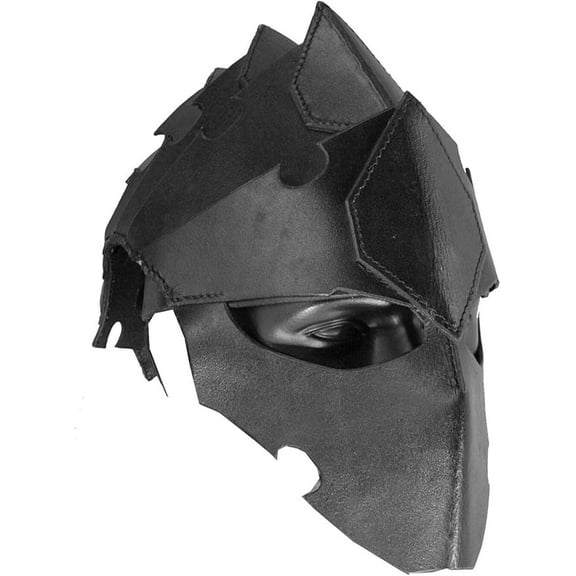 THOR INSTRUMENTS Armour Hand Made Leather Assassin Helmet Perfect Head For LARP Reenactment Rustic Vintage Home Decor Gifts