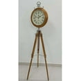 thumbnail image 1 of Thomson Instruments Vintage Analog Mechanical Grandfather Clock, Wooden Tripod Stand, 1 of 4