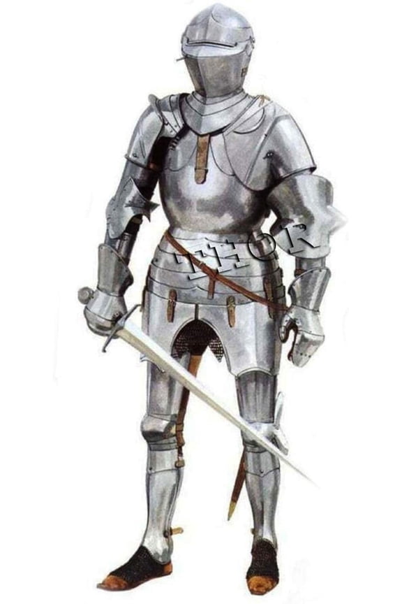 Fully Wearable Medieval Knight Suit Of Templar Armor Combat Full Body Costume Rustic Vintage Home Decor Gifts