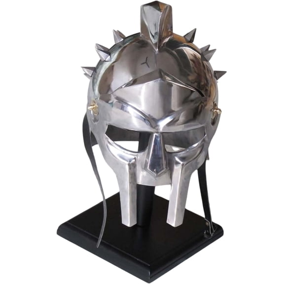THOR INSTRUMENTS Gladiator Maximus Arena Helmet | Medieval Wearable Mens Helmet Full Size | Halloween Party Costumes | Larp Clothings Movie Dresses Full-Size Metal Gladiator Maximus Arena Helm
