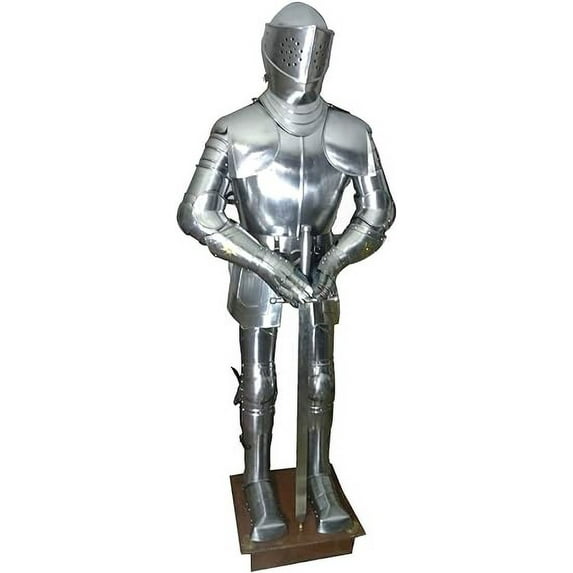 THOR INSTRUMENTS Gothic Armor Suit Medieval Larp Costume With Base Rustic Vintage Home Decor Gifts