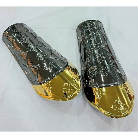 THOR INSTRUMENTS Greek Roman Rustic Arm Guard Armor Wrist Cosplay Armor Sca Armor LARP Armor Stainless steel Gift for Men/Women costume