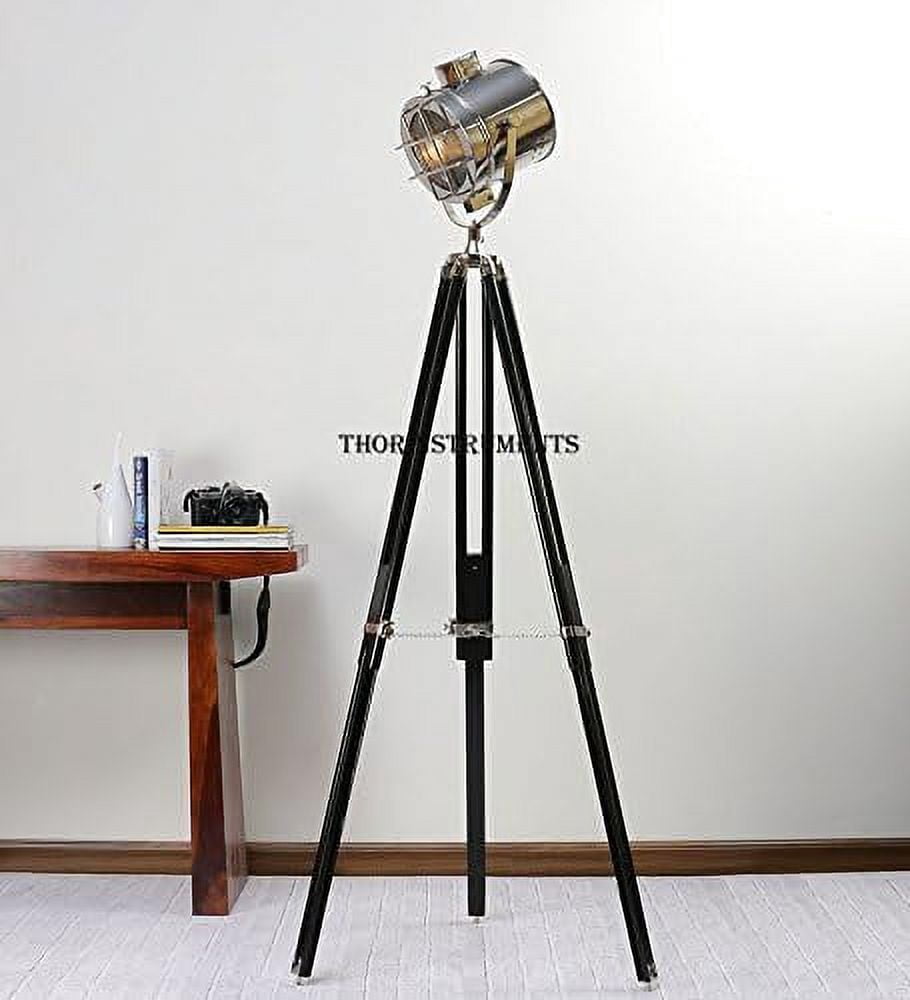 Stile vintage Hollywood Studio Spotlight Treppiede Lampada da terra Replica con supporto
