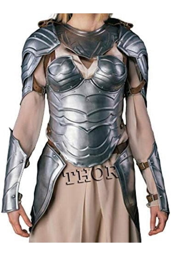 Medieval Fantasy Lady Suit Of Armor Cuirass,Bracers and pauldronsing Rustic Vintage Home Decor Gifts