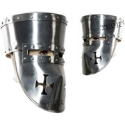 THOR INSTRUMENTS Medieval Sugarloaf Great Helm Crusader Knight Helmet Halloween Costume Rustic Vintage Home Decor Gifts