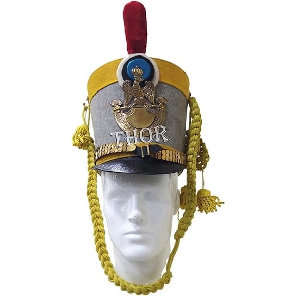 THOR INSTRUMENTS Prussian Shako German Helmet for Officer Helmet Rustic Vintage Home Decor Gifts