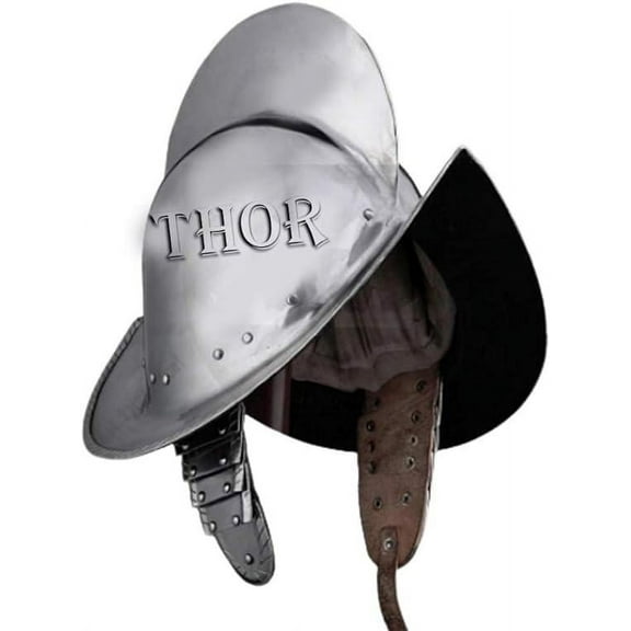 THOR INSTRUMENTS Spanish Comb Morion Boat Medieval Helmet 18 Gauge Steel Rustic Vintage Home Decor Gifts