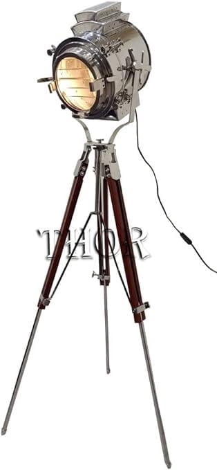 Thor Instruments 65" Nautical Chrome Spotlight Floor Lamps