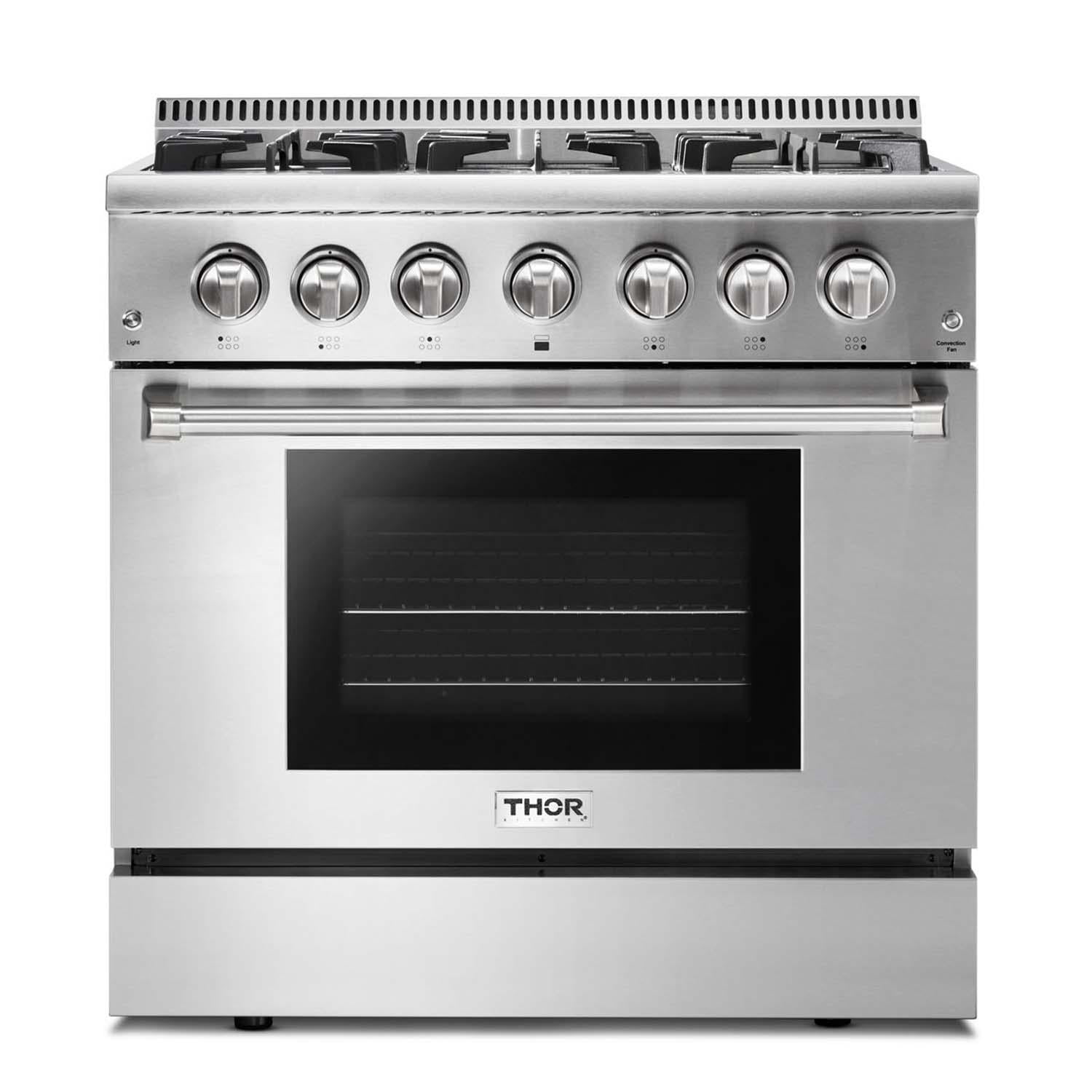 THOR KITCHEN HRD3606U 36" and larger free standing gas range