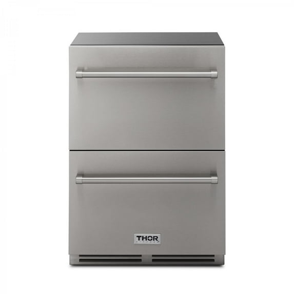 THOR Kitchen Indoor/Outdoor Double Drawer Refrigerator - TRF24U