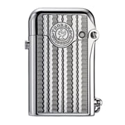 Swiss Retro Soft-Flame Brass Kerosene Lighter,Automatic Ignition, Refillable, Safety Lock, Electroplated, Engraving, Luxury, Collectible, Gift for Husband, Thorens Gen 1 Single Claw Water Ripple