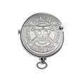 thumbnail image 1 of Mini Unique Round Brass Vintage Kerosene Lighter,Automatic Ignition, Reusable,Safety Lock,Swiss Classic,Best Gift for Men,Thorens Gen 8 Double Claw Silver, 1 of 8