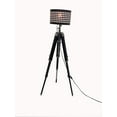 thumbnail image 1 of THORINSTRUMENTS Black Modern Ajdustable Wooden Lamp Tripod Floor With Black Shade, 1 of 4
