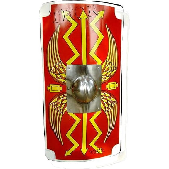 THORINSTRUMENTS (with device) Fully Functional 42" Medieval Roman Armour Legion Scutum Shield Rustic Vintage Home Decor Gifts