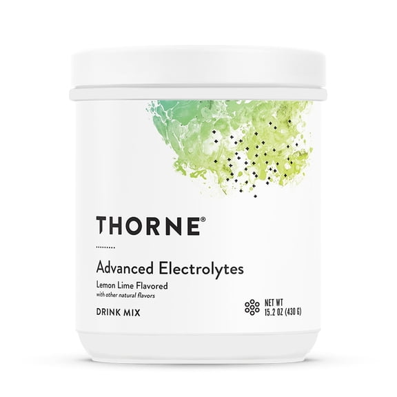 THORNE - Advanced Electrolytes - Electrolyte Powder for Hydration, Endurance & Recovery Support - NSF Certified for Sport - Lemon Lime - 20 Servings