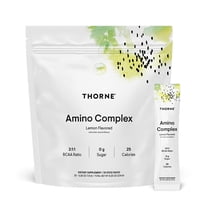 THORNE - Amino Complex - Clinically-Validated EAA and BCAA Powder for Pre or Post-Workout - Promotes Lean Muscle Mass & Energy Production* - NSF Certified for Sport - 30 Servings - 8.25 Oz - Lemon