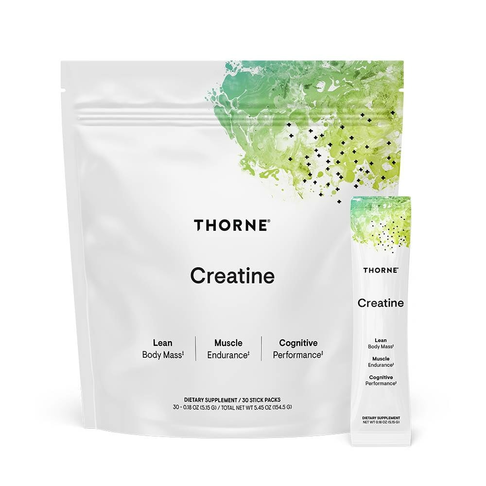 THORNE - Creatine - Creatine Monohydrate, Amino Acid Powder - Support Muscles, Cellular Energy and Cognitive Function* - Gluten-Free, Keto - NSF Certified for Sport - 5.45 Oz - 30 Servings