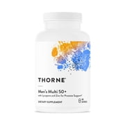 THORNE - Mens Multi 50+ Comprehensive Daily Multivitamin with Vitamins A, B6, B12, C, D, E, Zinc & More - Support Heart, Brain, Prostate, Muscle & Immune Health* - 180 Capsules