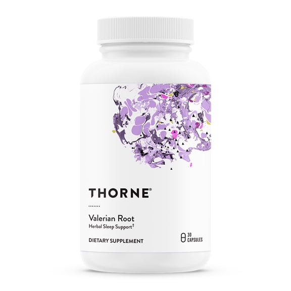 THORNE Valerian Root - Natural Sleep Supplement - Supports Sleep Quality & Helps You Fall Asleep Faster* - Melatonin-Free - Gluten, Dairy & Soy-Free - 30 Servings