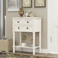 thumbnail image 1 of THOWDEE Accent Collection Modern Wood Console Table, Ivory, 1 of 7