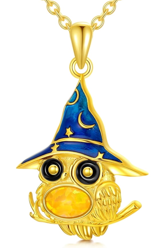 925 Sterling Silver Animal Shape Series Opal Necklaces Pendants for Women Elephant/Fox/Lion/Rabbit/Squirrel/Monkey/Owl/Phoenix/Penguin/Swan/Frog/Panda