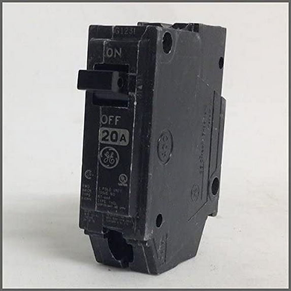 GE Circuit Breaker THQL1120 Thermal Magnetic Plug-In - 20 Amps, 1 Pole, 120 V, 1 Inch W