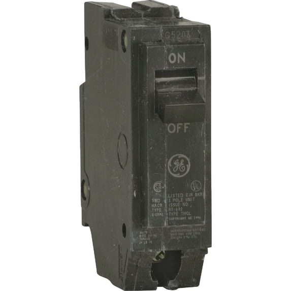 GE THQL1130 Circuit Breaker - 1 Pole, 30 Amp - Compatible With THQL Breaker Box