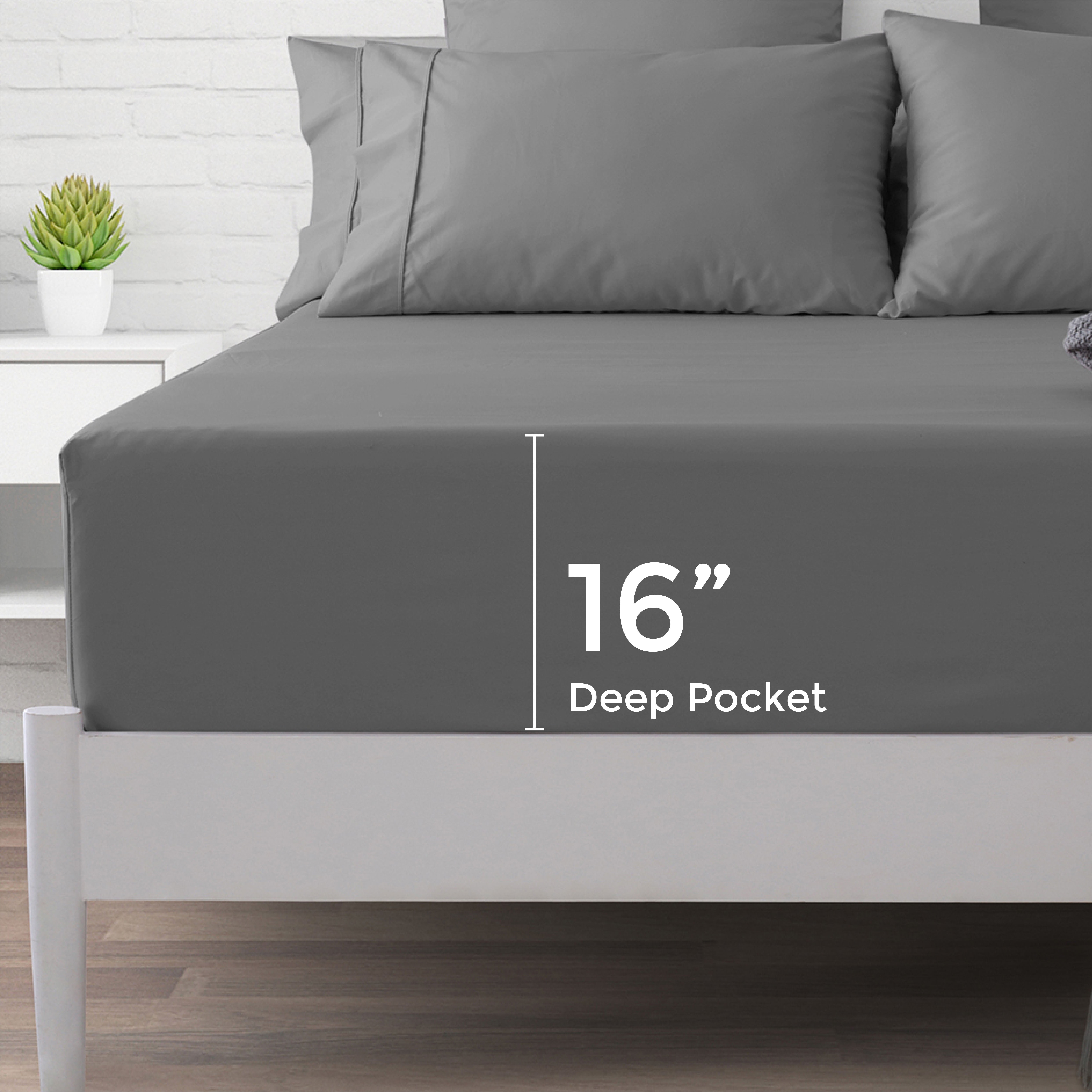 THREAD SPREAD 100% Cotton Deep Pocket Queen Fitted Sheet Sold