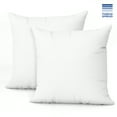 thumbnail image 1 of THREAD SPREAD 14x14 Pillow Inserts - Set of 2 White Down Alternative Square Pillows, Lightweight and Firm - Perfect for Bed, Couch, and Living Room Décor, Fluffy Pillow Inserts, 1 of 8