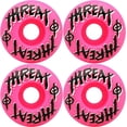 thumbnail image 1 of THREAT BY ZERO Skateboard Wheels STREET TRASH PINK 52MM 99A, 1 of 1